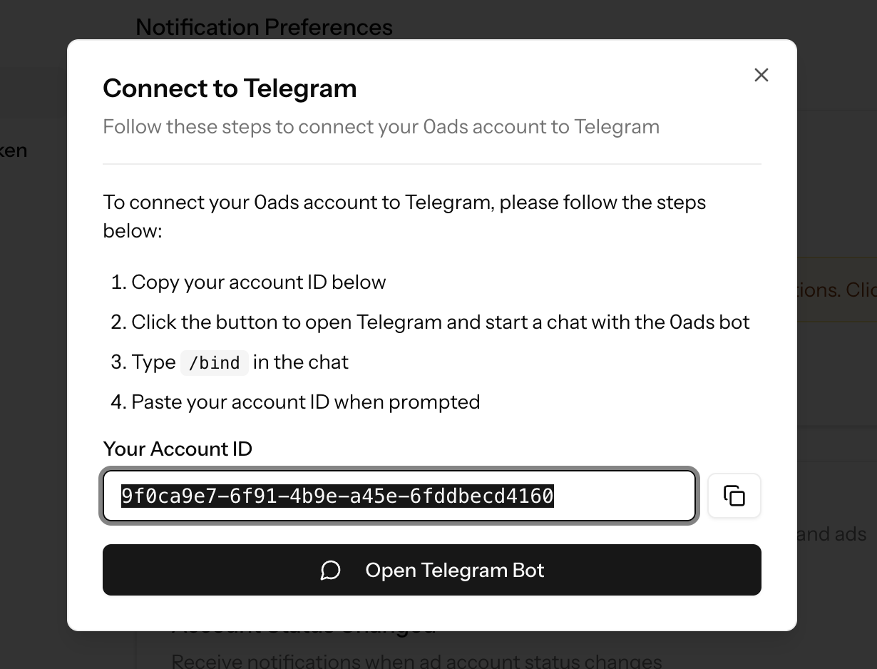 Telegram Setup