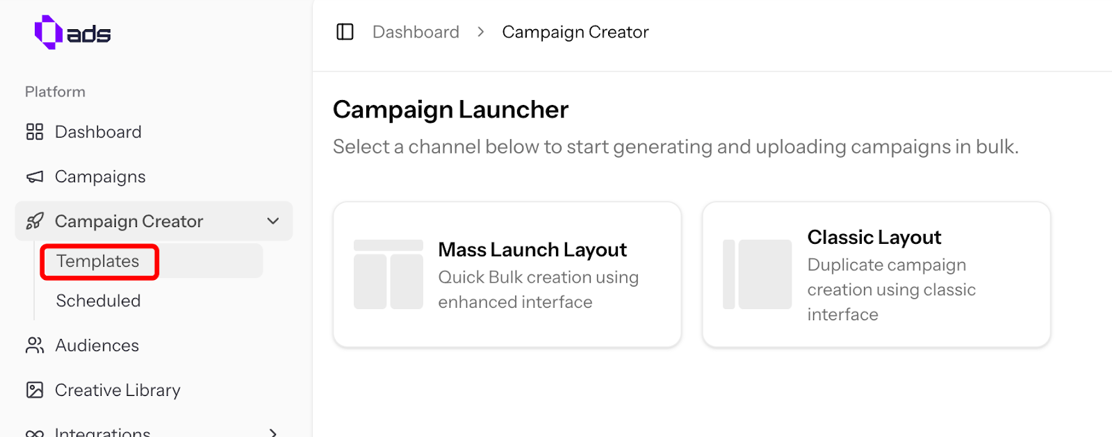 Campaign Creator Templates